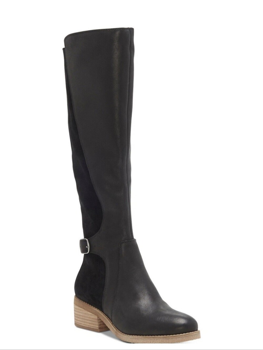 Lucky Brand Womens Timinii Round Toe Over Knee Fashion Boots Black Size 7 Riding